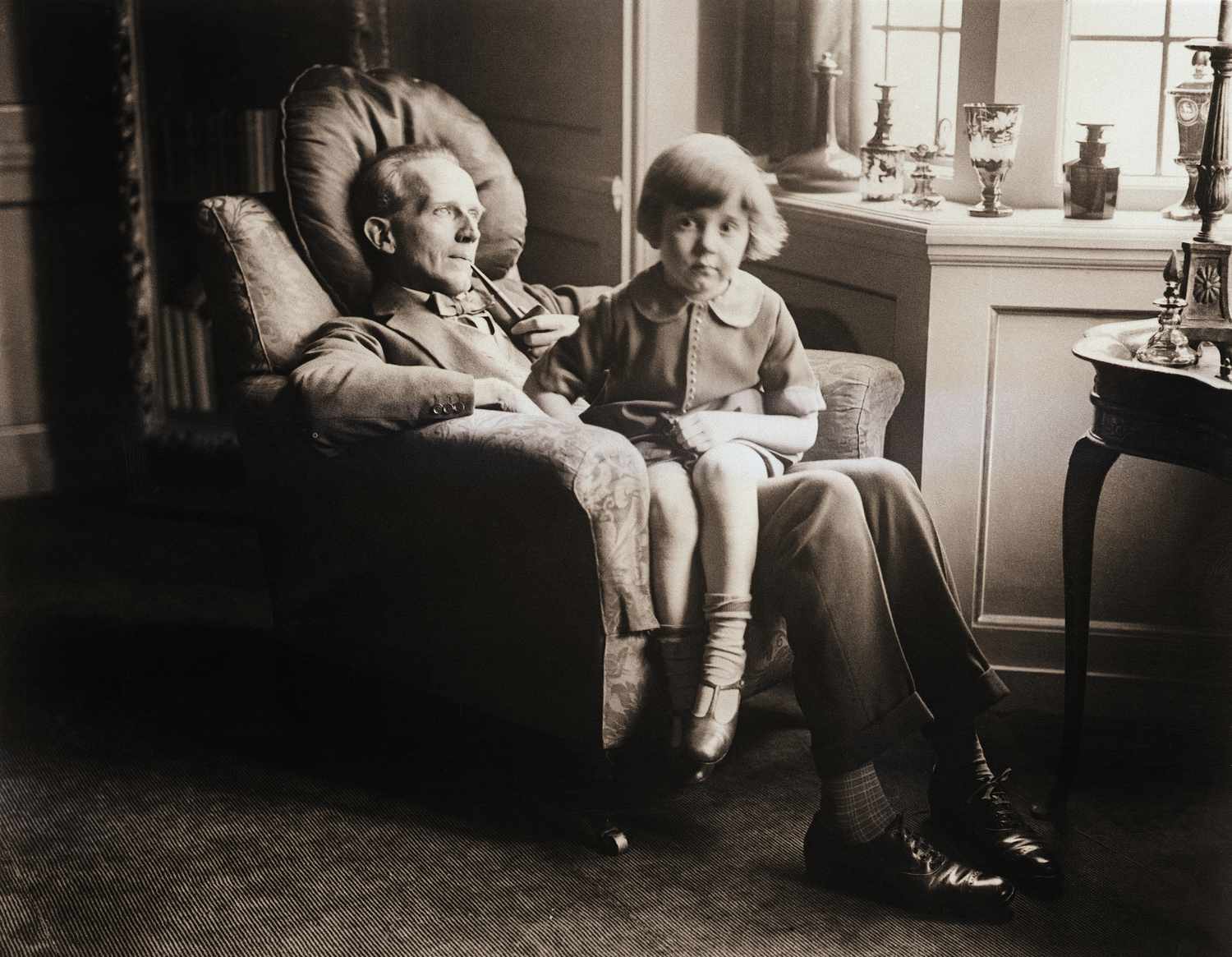 AA Milne and his son, Christopher Robin