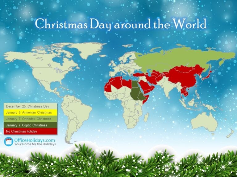 Christmas Day around the world Office Holidays Blog